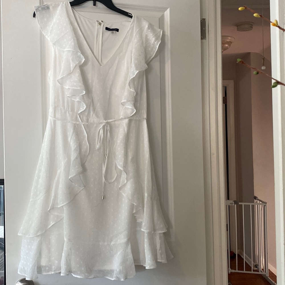 Tommy Hilfiger polka dot white ruffle dress